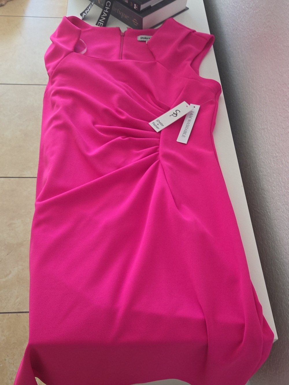 Hot Pink Sculpted Dress Top